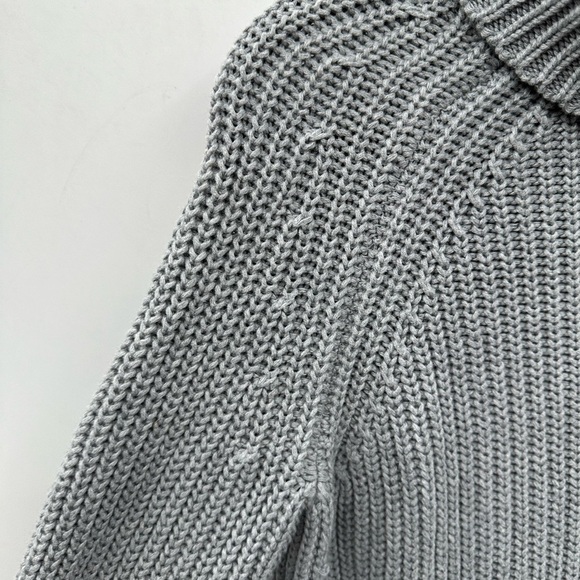 REVOLVE S 525 AMERICA chunky Gray oversized woman cowl fisherman core Sweater - Picture 4 of 13